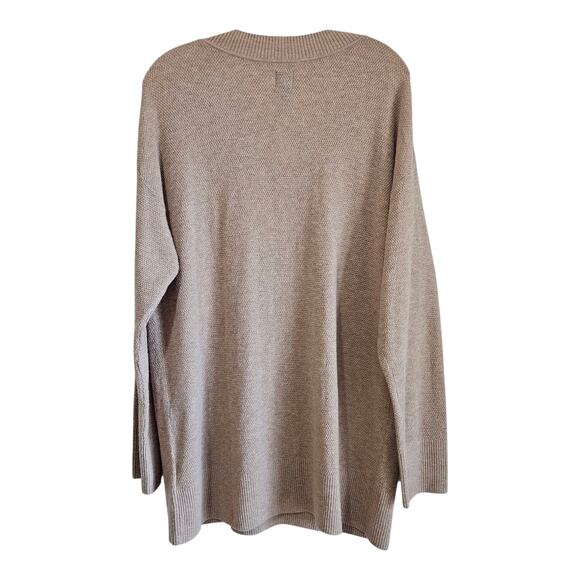 GAP Men XL Sweater Brannon Brown V-Neck Long Sleeve Merino Wool Blend Chest 48" - Picture 7 of 8